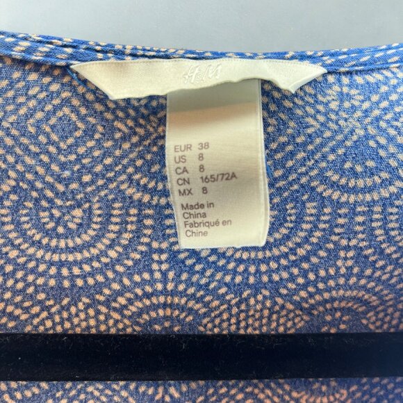 H&M Blue Patterned Romper with long sleeves - Picture 3 of 4